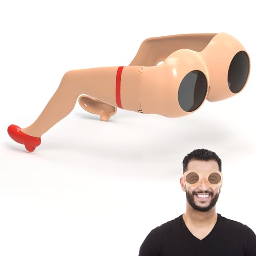 VOSSOT Lunettes de soleil amusantes, lunettes de soleil fantaisie jambes et fesses, lunettes de fête amusantes pour adultes, lunettes de fête, accessoires de...