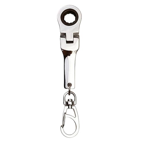 Herramienta de llavero de 10 mm - keychainn de trinquete | keychainn mecánico con llave de tubo de 10 mm, llave de tablero de dureza alta curse trinquete llave decoración del hogar