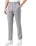 Plissé Marque Amazon - find. Pantalon de Tailleur Classique Homme, Gris (Grey Grey), 34W / 31L, Label: 34W / 31L
