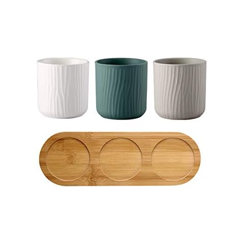 OnePine Badezimmer Accessoires Set Keramik Cover