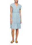 kleid schneidern lassen Tunika Ausschnitt s.Oliver Damen Viskosekleid mit Rüschen-Detail blue lagoon AOP 36
