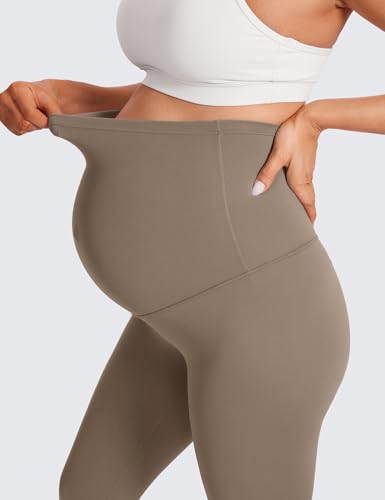 Image of CRZ YOGA Maternity Leggings 25 inch | Butterluxe, Extremely Soft, Gentle Compression, Yoga, Super High Rise, U-shaped Belly, Pregnancy and Postpartum