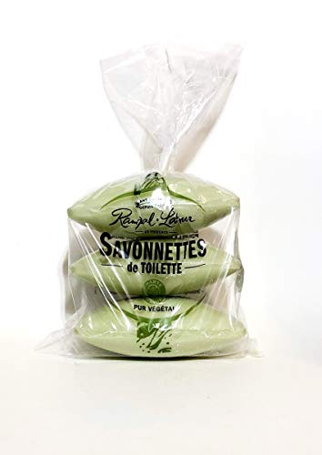 Rampal Latour Olive Oil Lavender Soap, 150g bar, 3-bar family pack. Imported from France.