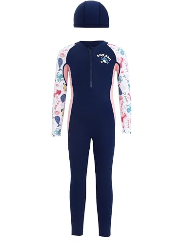 Combinaison bain fille manches longues pour éviter coups de soleil