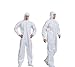Fancystyle 6 Pack Disposable Protective Coverall Painters Suit White and 80 disposable boot covers