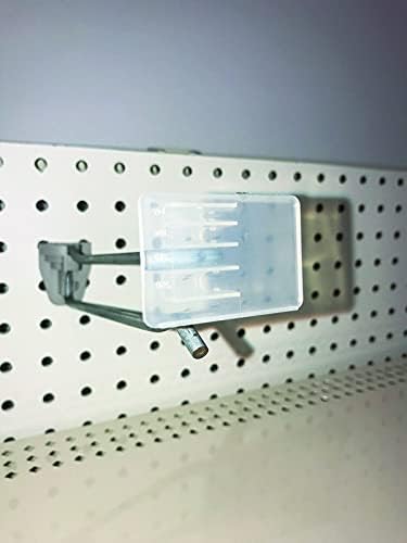 Kinter 1.25 in. H x 0.06 in. W x 2 in. L Clear Adhesive Tags Quad Wire Label Holder Plastic - Case of: 1; Each Pack Qty: 100; Total Items Qty: 100