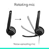 Logitech H391 Wired Headset for PC/Laptop, Stereo Headphones with Noise Canceling Microphone, USB-C, in-Line Controls, Works with Chromebook - Graphite