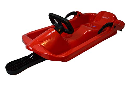 Rodel Alpengaudi Alpendrive Red luge une place pour enfants et adultes