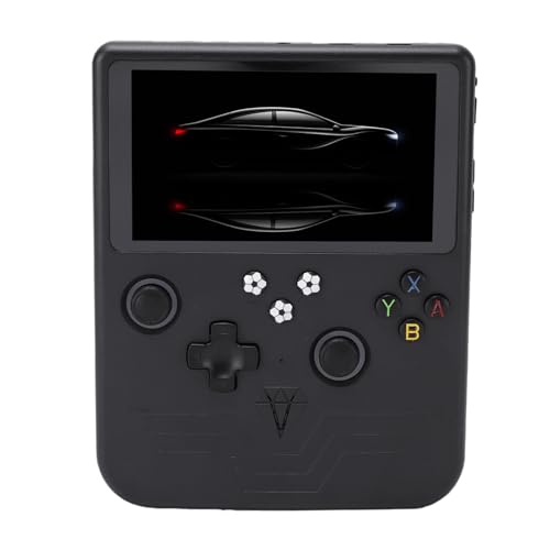 Omquot Consola de Juegos Retro Portátil con Pantalla de 6 Pulgadas y Batería de 6000 MAh para una Diversión de Juego Duradera (Negro)