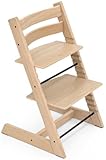 Chaise Tripp Trapp Stokke, Chêne Naturel  Chaise évolutive et réglable, adaptable de la naissance à l’âge adulte   Pratique, confortable et ergonomique   Design classique