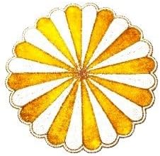Poleyster placemats, Beaded Design,14 INCH, Best for Bed-Side Table/Center Table, Dining Table/Shelves… Pack of 1-025