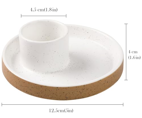 BEYLAB Salbei räuchern Halter weisser weißer Salbei zum Keramik Räucherstäbchen Halterung, Palo Santo Halter, räucherschale, Kerzen, Smudge, weihrauchbrenner minimalistische deko (Gesprenkelt Weiß)