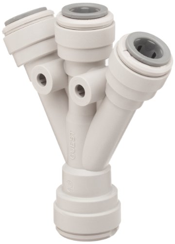 John Guest Acetal Copolymer Tube Fitting, Three Way Divider, 1/2