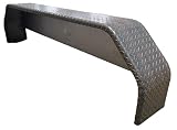 D2E Trailers Tandem Double Break Treadplate Fender (1 Each) 10x72x19 w/ 16 Ga Smooth Backplate