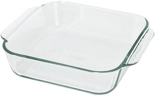 Pyrex Bakeware 8-Inch Square Cake Pan, Clear