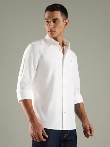 Image of Solid Regular fit Cotton Shirt