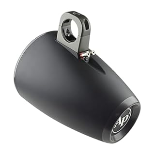 Audiopipe 10” Marine Tower Enclosures (APMP-1000ETW) for Mounting 10-inch Speakers, Wakeboard Speakers Enclosure, Sold in Pairs, Removable Cable Grommet, Aluminum Bracket