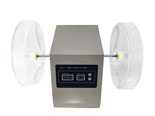 Cnyst Tablet Friability Tester Instrument Benchtop Friability Tester With Double Tube The Number Of Turns Is Adjustable (10~900) Fully Automatic Intelligent Control #TOP9