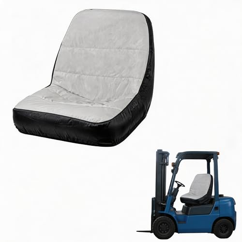 lvifloae Universal Water Proof Seat Cover for Tractor & Forklift 600D Oxford Cloth with Padding for Riding Lawn Mowers Forklifts & Utility Vehicles (20x18x18) Without Armrests