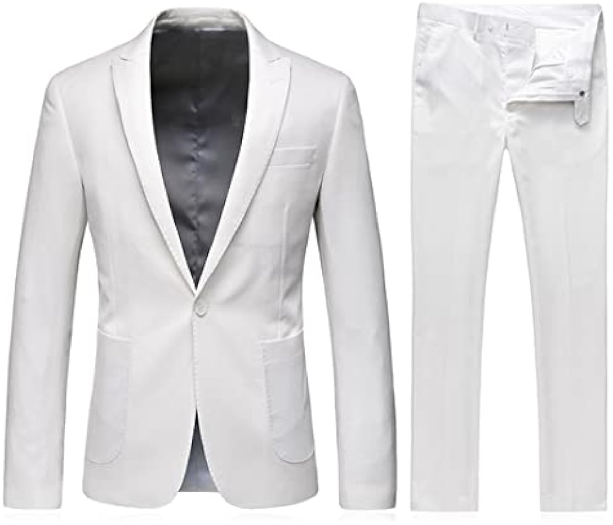 取扱店は ビジネススーツメンズの結婚式のスリムフィットスーツシングルボタン男性の正式なスーツ2個男性のためのパンツと一緒に2個のプロムスーツ 即納出荷 Www Civilittee Hu Com