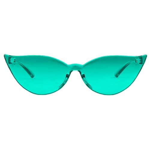 Lunettes de soleil œil de chat sans monture aux finitions délicates et épurées