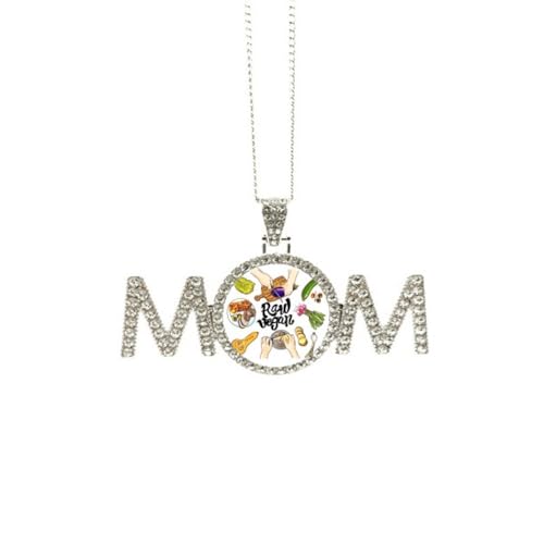 Collier végétalien pomme de terre et tomate bijou artisanal taille M