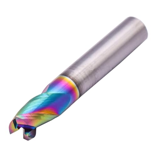 Image of 5 /16 inch 3 Flute Carbide Stub Square End Mill, 2 inch OAL, DLC Coated for Aluminum | 37 Helix, Solid Carbide, 5 /16 inch Cutting Dia, 5 /16 inch Shank Dia, 7 /16 inch LOC, for Milling Aluminum and Copper