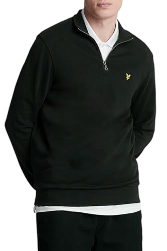 Lyle & Scott Premium Troyer Herren – 100% Baumwolle | Half Zip Sweatshirt mit Basic Design | XS-XXL