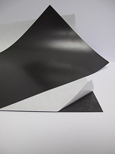4 x A4 Self Adhesive Flexible Magnetic Sheets 0.4mm Thick