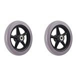 Ruedas Delanteras para Silla de Ruedas de 6 Pulgadas, Repuesto de Accesorio para Silla de Ruedas para Discapacitados, 2 uds.