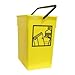 Cubo basura Reciclar 20X28X34 C/Asa amarillo 15l.