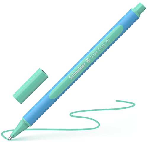 Image of Schneider 152224 Slider Edge Pastel XB Ballpoint Pen (Triangular Pens with Line Width XB) Pack of 10 Mint