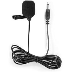 SHIDU Portable Lavalier Clip On Microphone 3.5mm Audio Compatible with All Voice Amplifiers