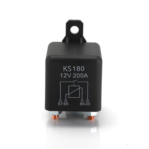 High Current 4 Pin Car Relay 12V 24V 100A 200A Truck Motor Automotive Relay Continuous Type Automotive Car Relays Normally Open(24V 200A)
