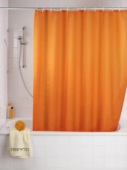PEVA Shower Curtain, Water Repellent, Mildew Resistant, 180x180cm, 71x71inch, Rail Hooks, Ultra-Thin, Feather Light