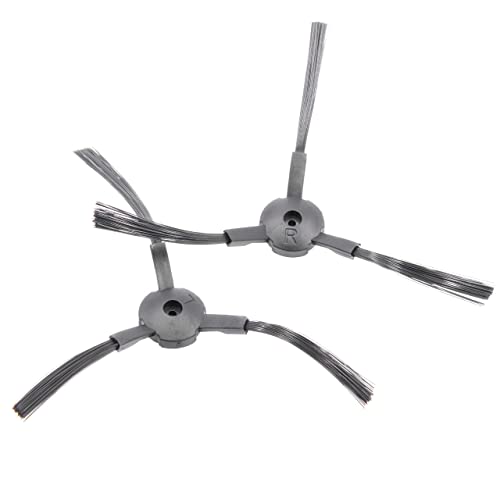 vhbw 2X Seitenbürste kompatibel mit Zaco A4, A4s, V5s, A6, V3, V5, V3s, V5s Pro, A6s Saugroboter - Reinigungsbürsten Set, Links/rechts, schwarz