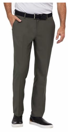 Greg Norman Men's ML75 Microlux Performance Classic Stretch Chino Pant (32Wx29L, Green)