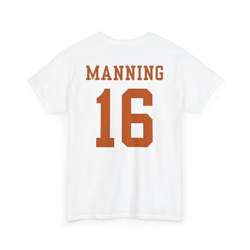 Texas Longhorn Manning T-Shirt Tee Shirt College Game Day 16 Sportwear Clothing Gift4
