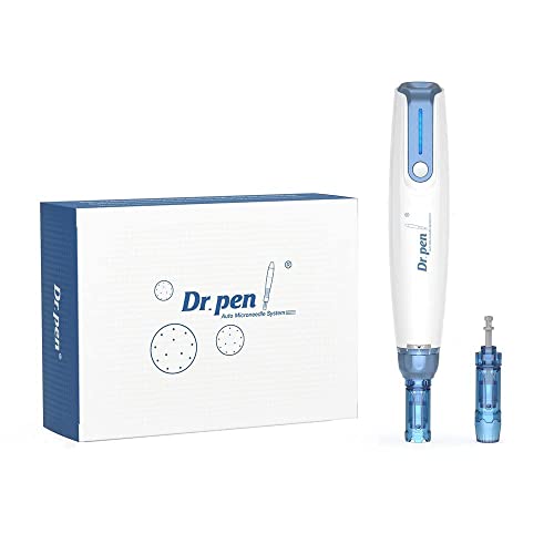 Dr.pen A9 Dermapen Microneedle Eléctrico Auto con 2 Piezas 12 Pines Micro Máquina Profesional para Facial y Cuerpo con caja Cover