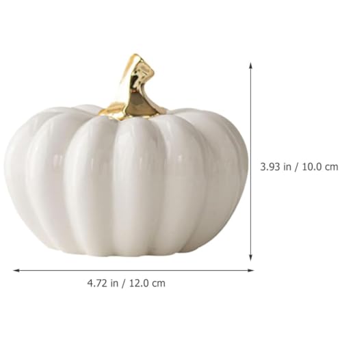 Calabaza de cerámica decorativa Alipis para mesa de Halloween 3