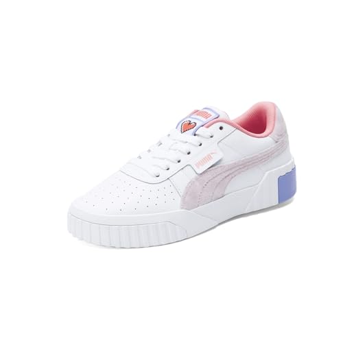 PUMA Kids Girls Cali Valentines Lace Up Sneakers Shoes Casual - Pink, White2