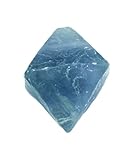 Fluorit blau Oktaeder Würfel Ketten Anhänger gebohrt