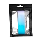 Folpus Protector de Borde de Raqueta Pickleball Cinta Adhesiva para Paddle Tira Decorativa TPU Guardián Protector contra Golpes Adecuado para Jugadores, Azul Rosa