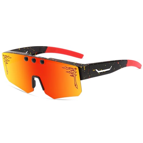 Image of ACEXPNM Polarized Fit Over Glasses Flip Up Sunglasses for Men Women, Wrap Around Goggles for Driving Cycling Fishing