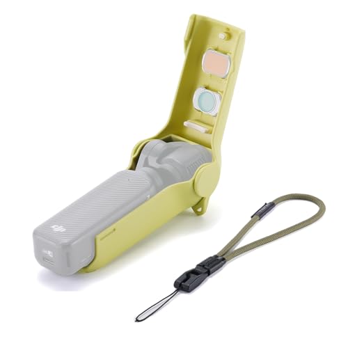 Étui Pocket 3 Tilta - Housse Coque Protection Voyage Dragonne DJI Osmo Pocket 3 Vert Citron