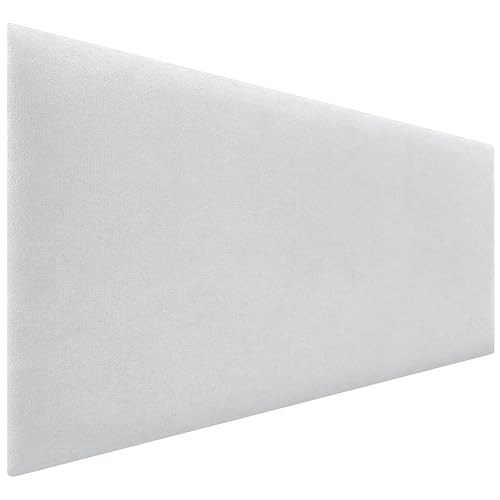 DHOME Tête de Lit Capitonnée Unie en Tissu Aqualine Hauteur 70CM Épaisseur 4cm et 8cm pour Mur...