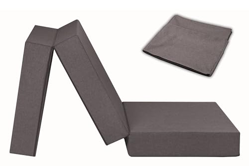 Badenia Trendline faltbare Gästematratze XXL incl. Husse mit praktischen...