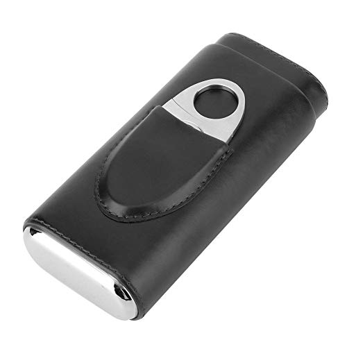 Humidor, caixa de charuto de couro, charuto artesanal ao ar livre para viagens(black)