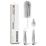 MOYUUM(モユム) シリコン哺乳瓶ブラシ 2種セット クールグレー