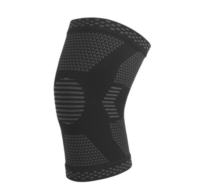 Ginocchiera Un Paio di Ginocchiere, Maniche A Compressione Unisex for Ginocchio, for Esercizi E Corsa Tutore Ginocchio(Black,XL)